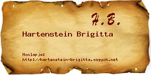 Hartenstein Brigitta névjegykártya
