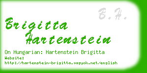 brigitta hartenstein business card